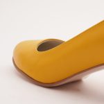 Pantofi Galbeni cu Toc Gros Vagam0980 - imagine 5