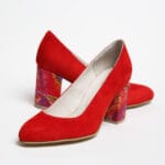 Pantofi Rosii cu Toc Gros Vagam0336 - imagine 5