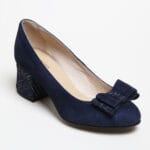 Pantofi Bleumarin cu Toc Scurt Vagam0338 - imagine 4