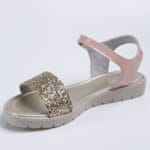 Sandale Roz Pal cu Talpa Joasa Vagam0260 - imagine 5