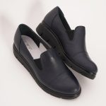 Balerini Bleumarin cu Talpa Inalta Vagam 0996 - imagine 6