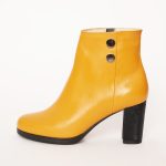 Botine Galbene-Mustar cu Toc Vagam1118 - imagine 3