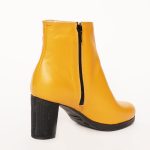 Botine Galbene-Mustar cu Toc Vagam1118 - imagine 4