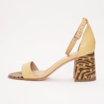 Sandale Galbene cu Toc 1224