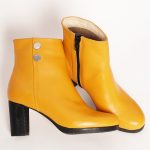 Botine Galbene-Mustar cu Toc Vagam1118 - imagine 2