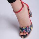 Sandale Rosii cu Toc Gros Vagam0278 - imagine 8