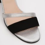 Sandale in 2 Culori cu Toc Gros Inalt 1377 - imagine 4