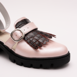 Pantofi Casual Decupati Roz Vagam 0930 - imagine 3