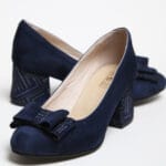 Pantofi Bleumarin cu Toc Scurt Vagam0338 - imagine 6