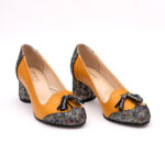 Pantofi Galbeni Mustar cu Toc Gros Vagam0819 - imagine 7
