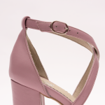 Sandale Roz cu Toc Vagam 0914 - imagine 4