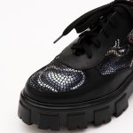 Pantofi Negri cu Talpa Inalta 1174 - imagine 3