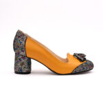 Pantofi Galbeni Mustar cu Toc Gros Vagam0819 - imagine 5