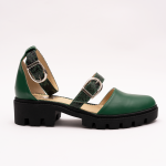 Pantofi Casual Decupati Verzi Vagam 0926 - imagine 6