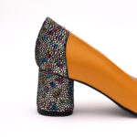 Pantofi Galbeni Mustar cu Toc Gros Vagam0819 - imagine 4