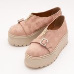 Pantofi Roz cu Talpa Inalta 1173 - imagine 6