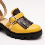 Pantofi Casual Decupati Galbeni Vagam 0929 - imagine 3