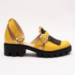 Pantofi Casual Decupati Galbeni Vagam 0929 - imagine 6