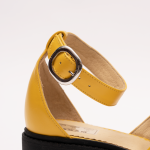 Pantofi Casual Decupati Galbeni Vagam 0929 - imagine 4