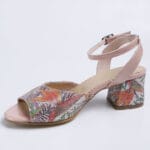 Sandale Bej cu Toc Gros Vagam0258 - imagine 5