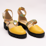 Pantofi Casual Decupati Galbeni Vagam 0925 - imagine 7