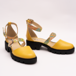 Pantofi Casual Decupati Galbeni Vagam 0925 - imagine 5