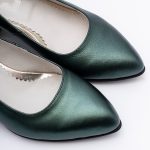 Pantofi Verzi cu Toc Gros Scurt Vagam1740 - imagine 4