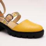Pantofi Casual Decupati Galbeni Vagam 0925 - imagine 3