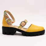 Pantofi Casual Decupati Galbeni Vagam 0925 - imagine 6