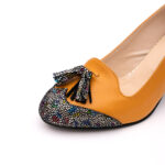 Pantofi Galbeni Mustar cu Toc Gros Vagam0819 - imagine 3