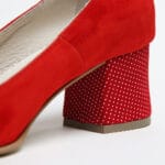 Pantofi Rosii cu Toc Scurt Vagam0339 - imagine 9