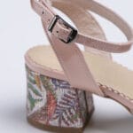 Sandale Bej cu Toc Gros Vagam0258 - imagine 4