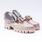 Pantofi Auriu cu Catarama Decupati Vagam1954 - imagine 2