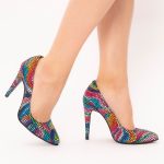 Pantofi Stiletto Multicolori Vagam1518 - imagine 2