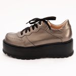 Pantofi Aurii cu Platforma Vagam 1136 - imagine 2