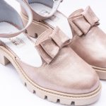 Pantofi Auriu cu Catarama Decupati Vagam1954 - imagine 3