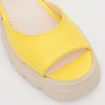 Sandale Galbene cu Talpa Inalta 1403 - imagine 3