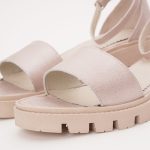 Sandale Roz-Auriu cu Talpa Inalta Vagam 1226 - imagine 4