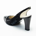 Pantofi Negri Decupati Vagam1570 - imagine 3