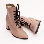 Botine Nude cu Toc Vagam1266 - imagine 4