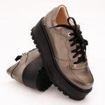 Pantofi Aurii cu Platforma Vagam 1136 - imagine 5