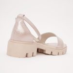 Sandale Roz-Auriu cu Talpa Inalta Vagam 1226 - imagine 3