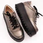 Pantofi Aurii cu Platforma Vagam 1136