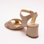 Sandale Bej cu Toc Vagam 0915 - imagine 2