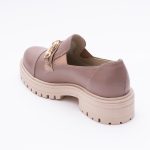Pantofi Loafers Roz Pudra cu Talpa Inalta Vagam1766 - imagine 3