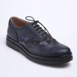 Pantofi Oxford Bleumarin cu Imprimeu Vagam0423