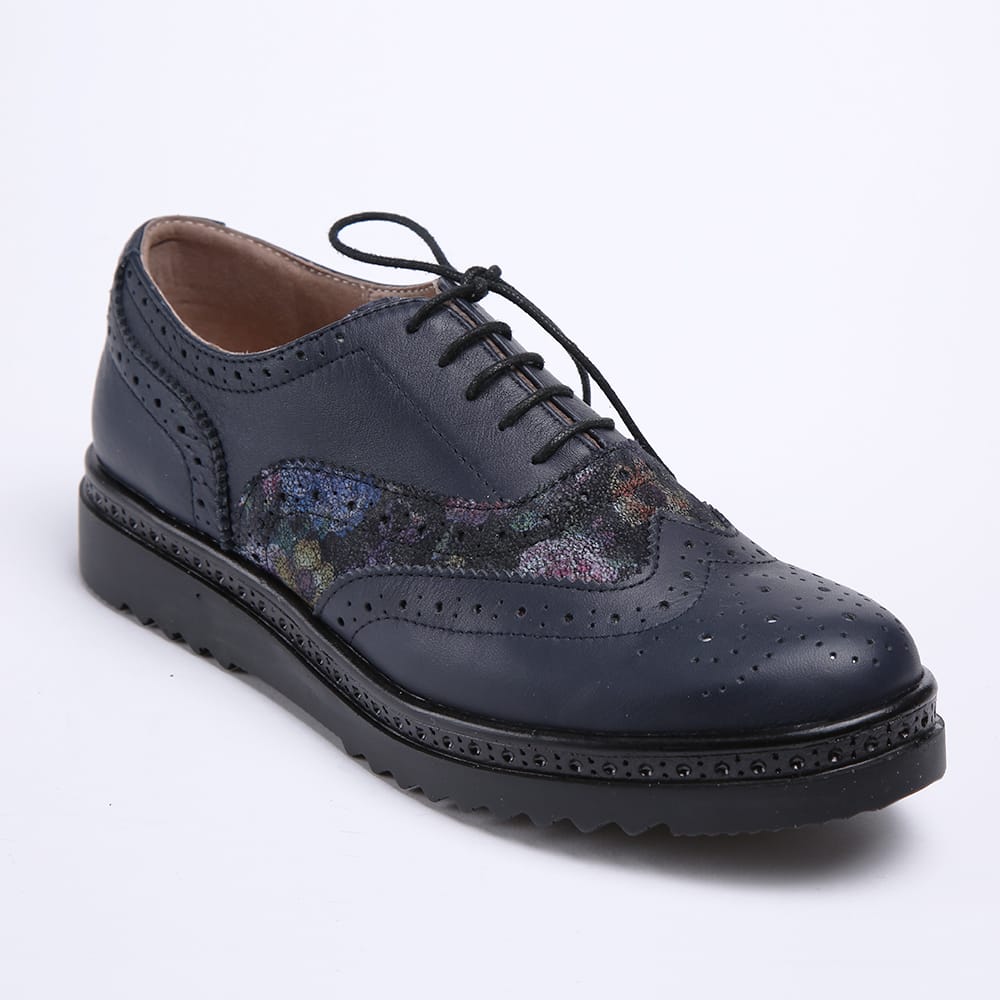 62Pantofi-Oxford-Bleumarin-cu-Imprimeu-Vagam0423 Pantofi Oxford Bleumarin cu Imprimeu Vagam0423 - imagine 1