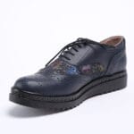 Pantofi Oxford Bleumarin cu Imprimeu Vagam0423 - imagine 4