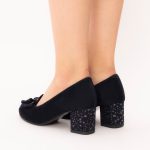 Pantofi Bleumarin cu Toc Gros Vagam1500 - imagine 6