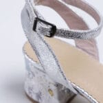 Sandale Albe cu Toc Gros Vagam0257 - imagine 4